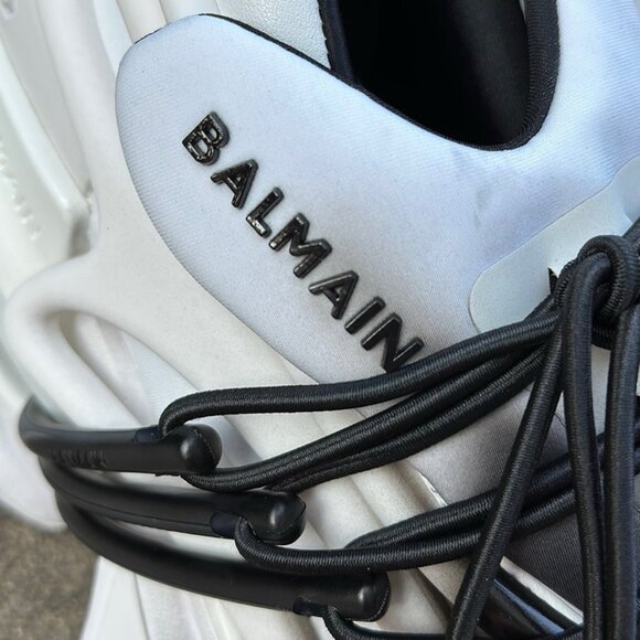 Balmain Black And White Gradient Unicorn Sneakers - Picture 6 of 9